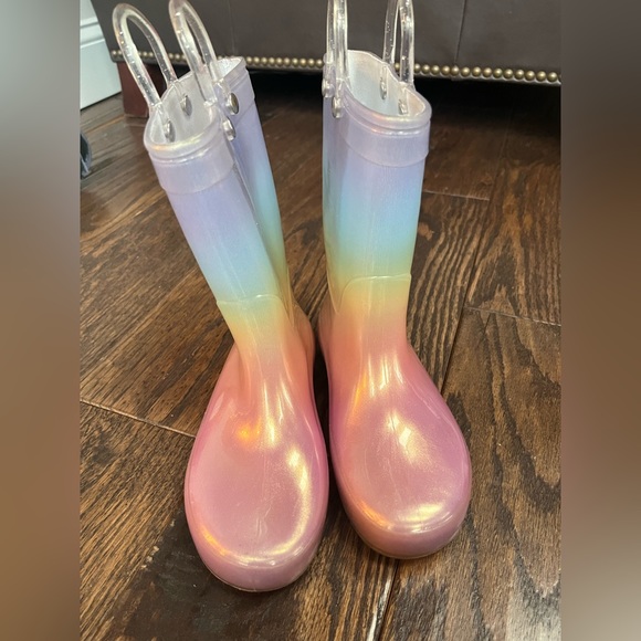 Cat & Jack Other - Rainbow rain boots 11 toddler